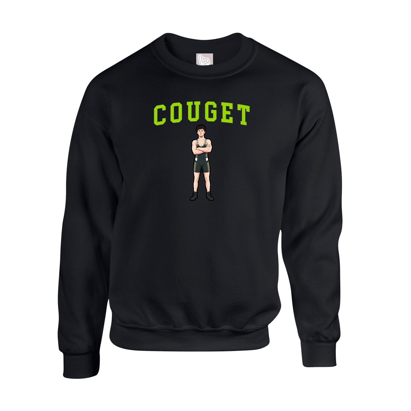 Fleece Crew — Shirsey in Black