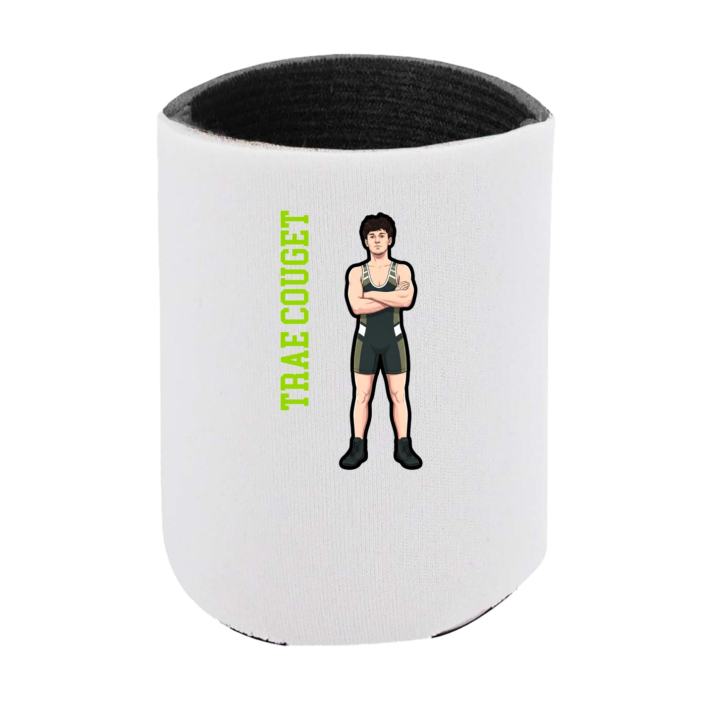 Can Holder — Name Vertical in White