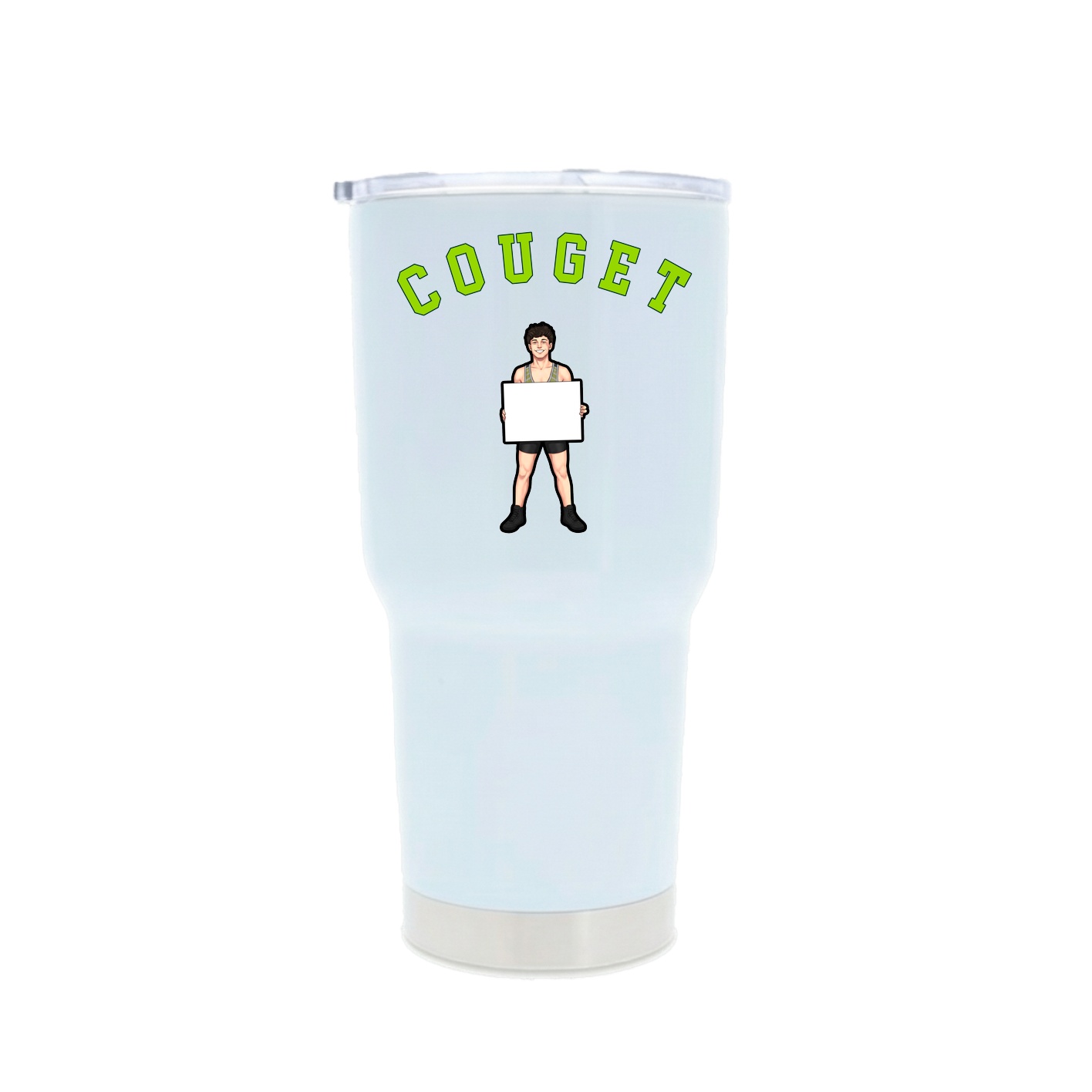 30oz Stainless Steel Tumbler — Shirsey Arch in White