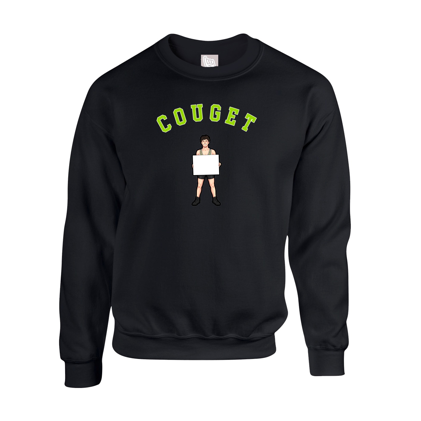 Fleece Crew — Shirsey Arch in Black