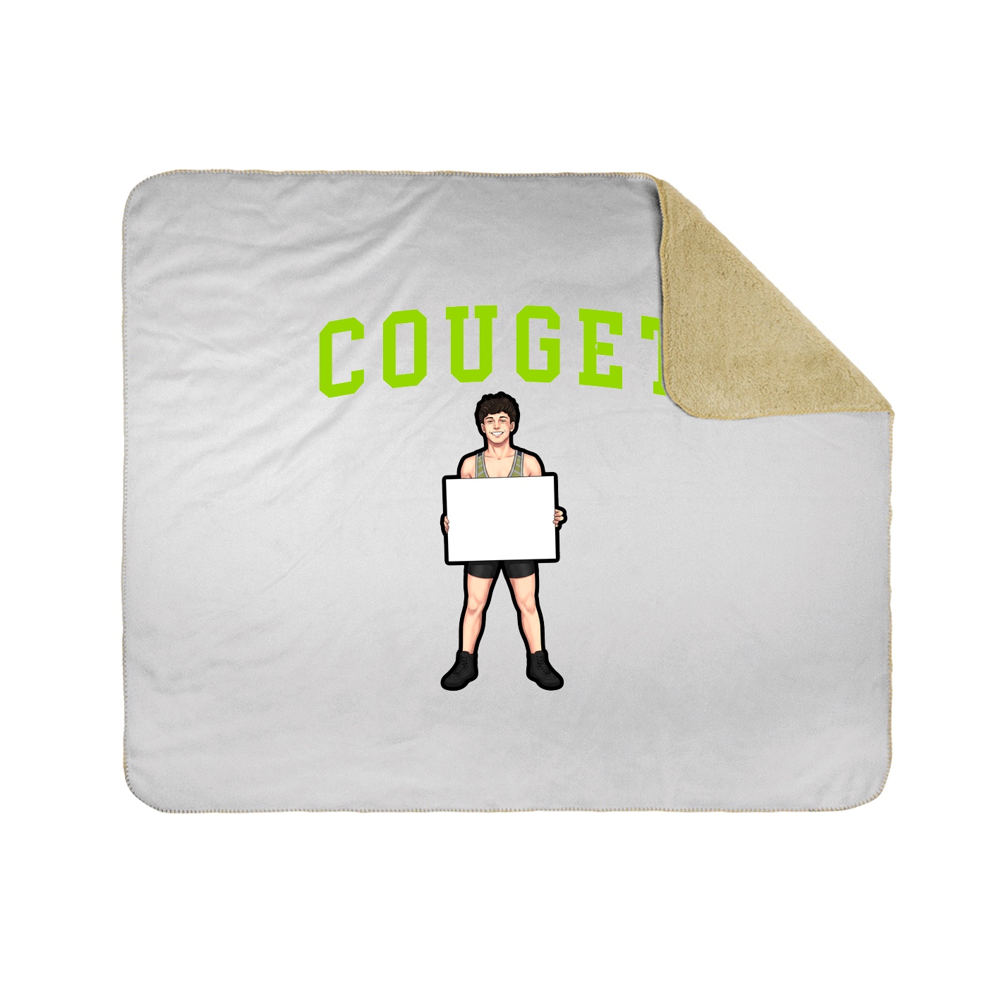 Throw Blanket — Shirsey in White