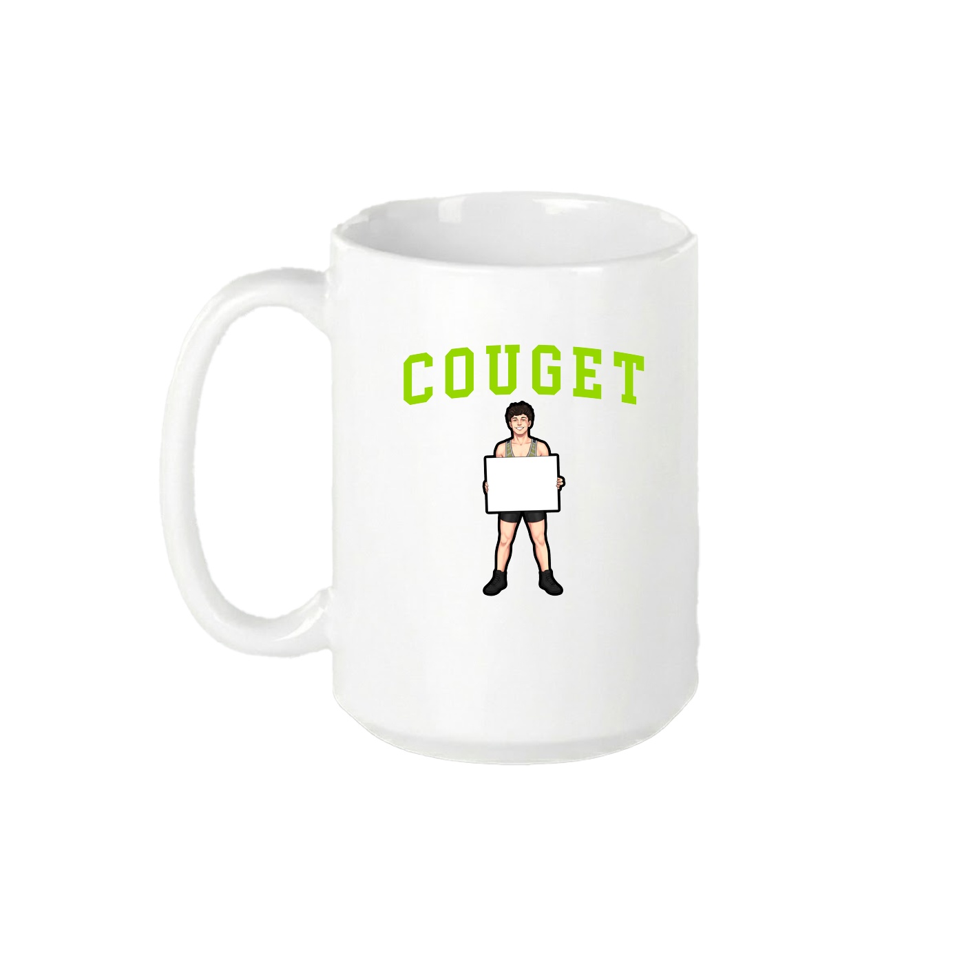 15oz Coffee Mug — Shirsey in White