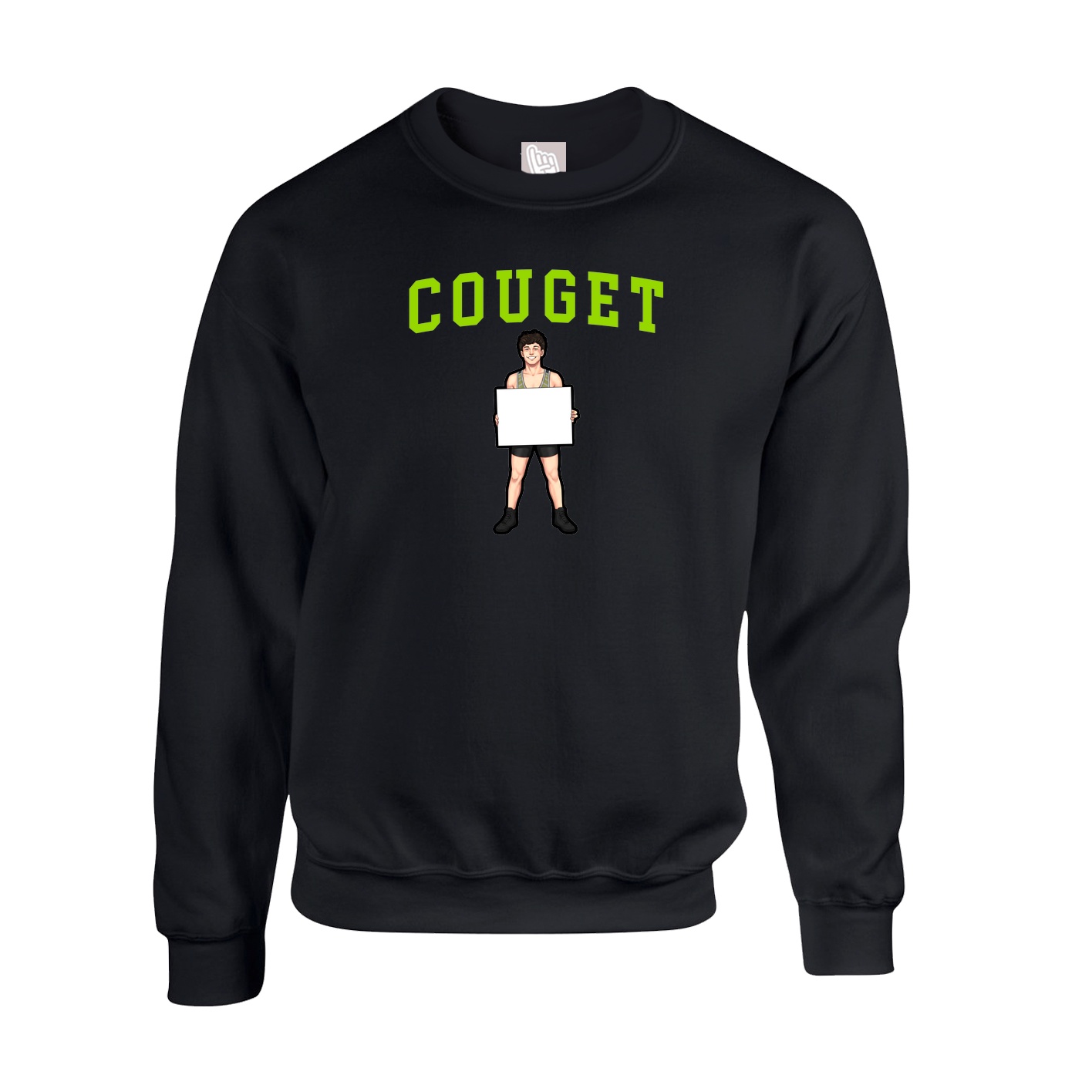 Fleece Crew — Shirsey in Black