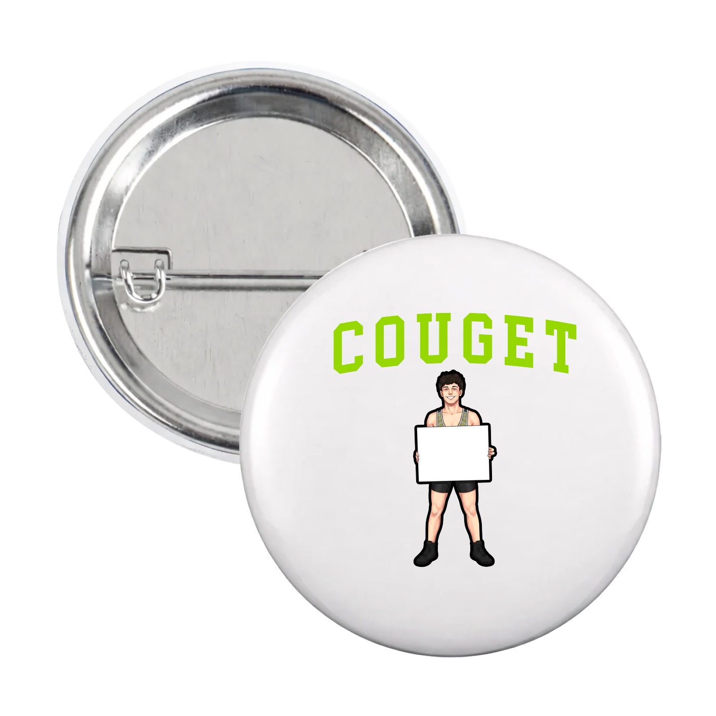 Game Day Button — Shirsey in White