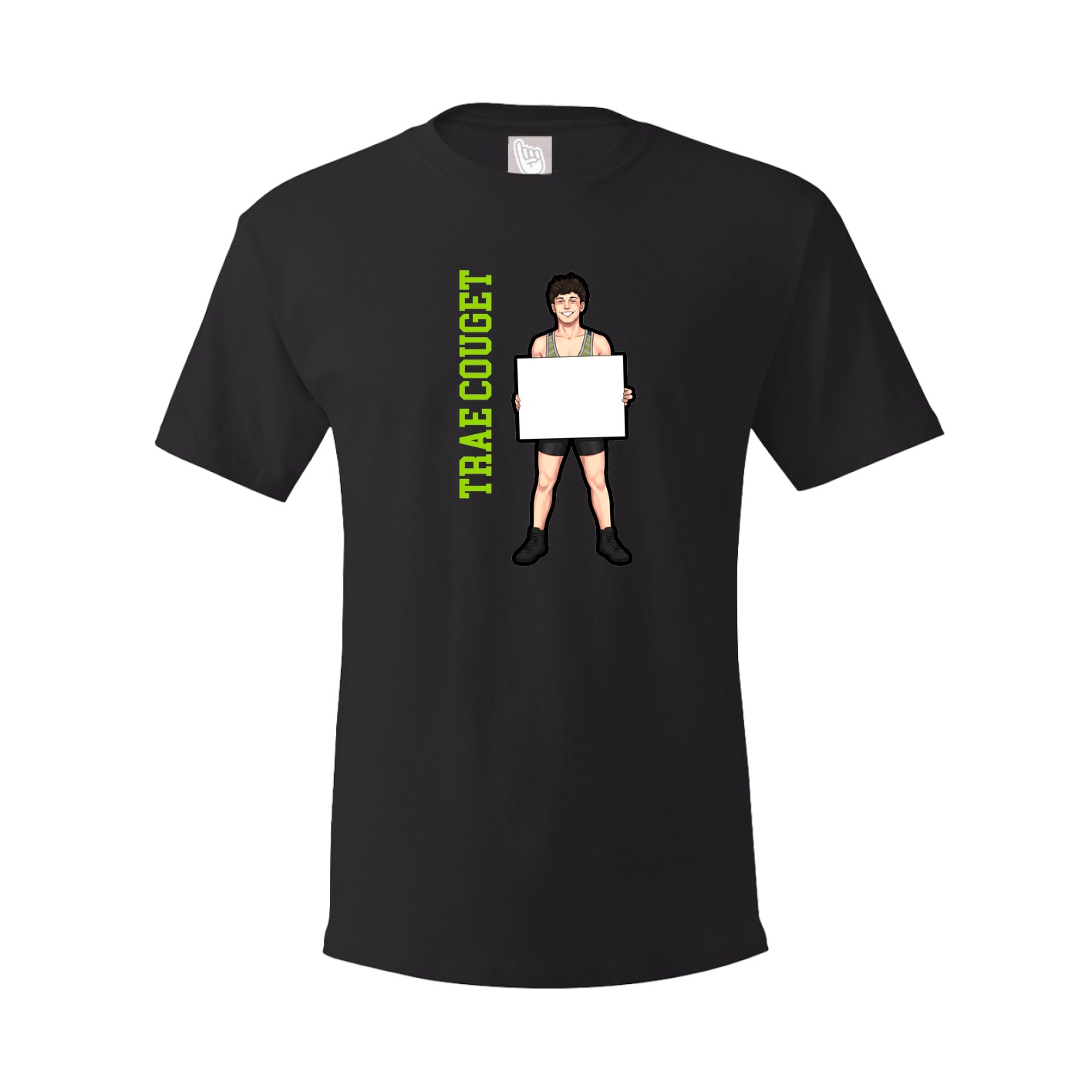 Youth Tee — Name Vertical in Black