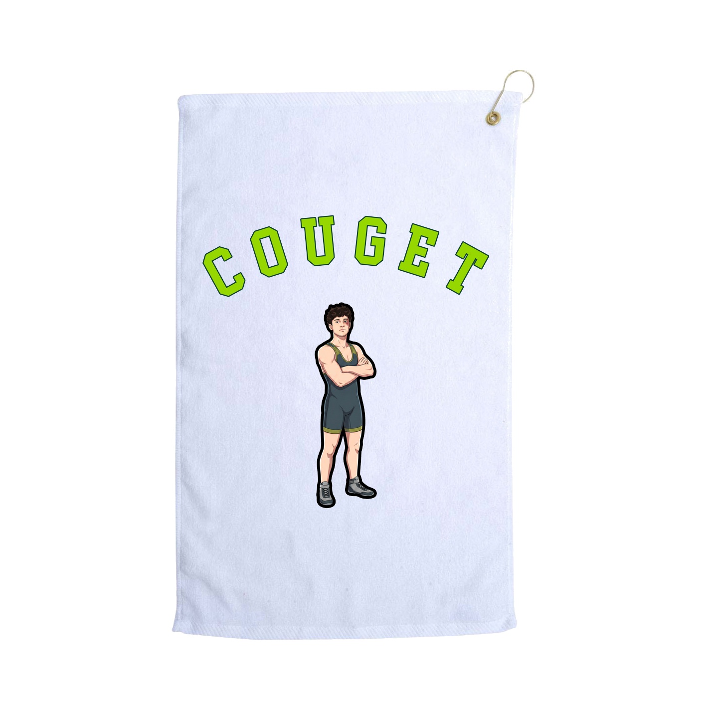 Golf Towel — Shirsey Arch in White