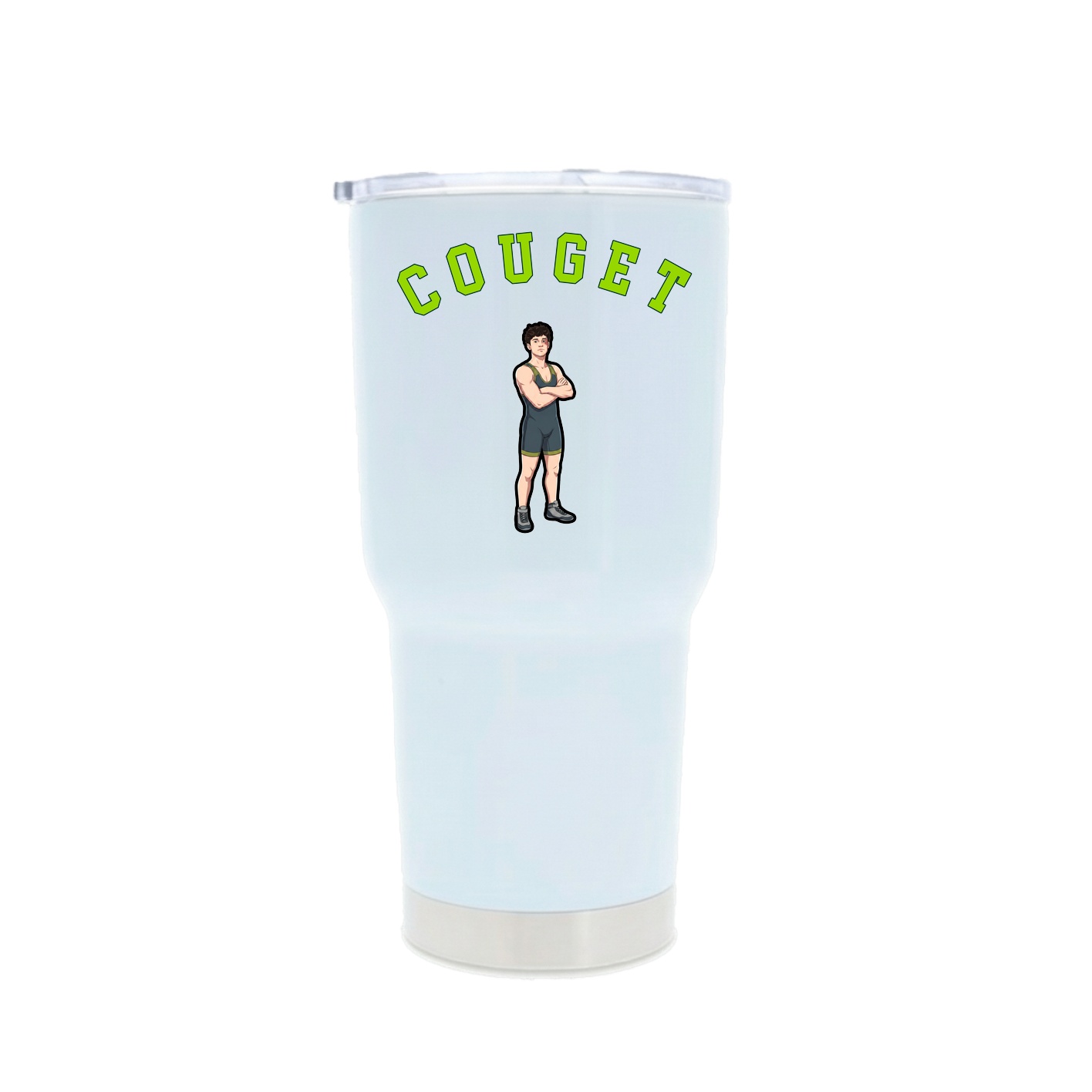 30oz Stainless Steel Tumbler — Shirsey Arch in White