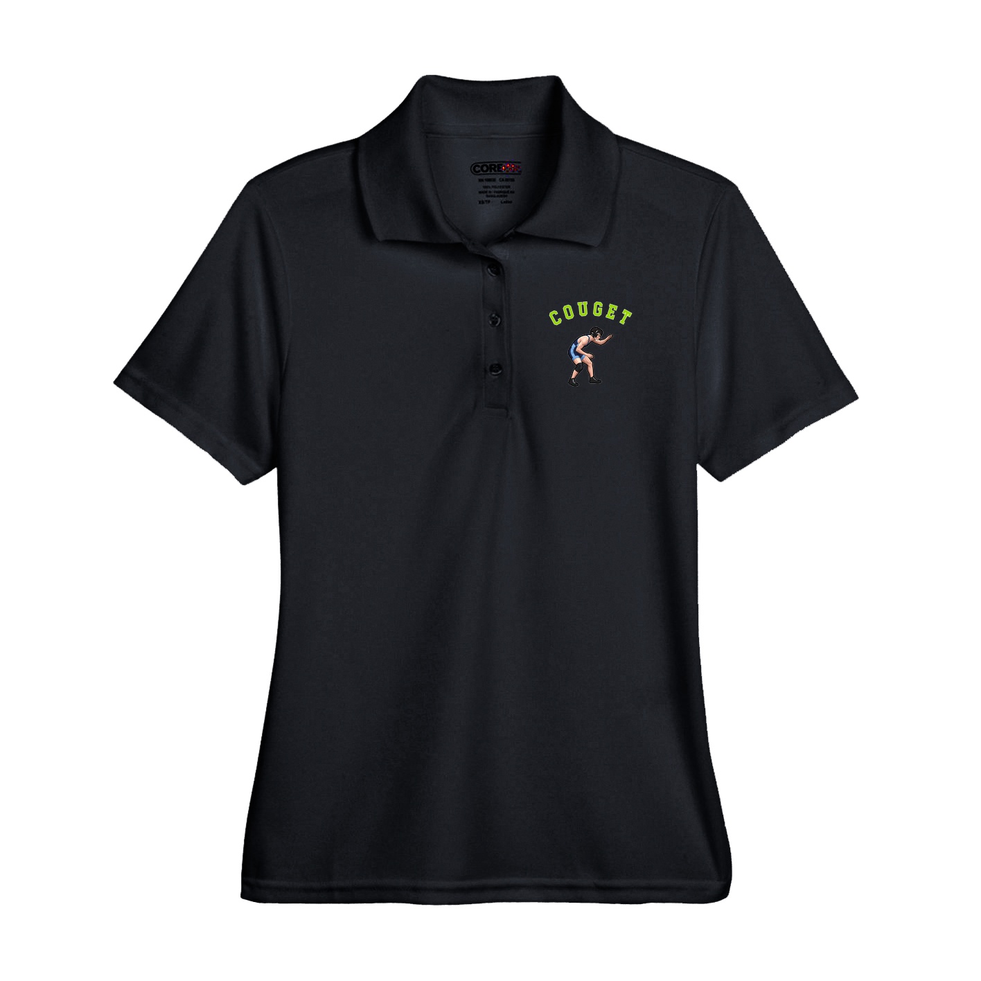 Performance Polo — Shirsey Arch in Black
