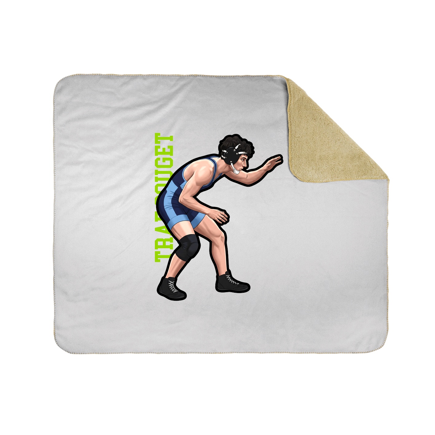 50x60 Sherpa Lined Throw Blanket