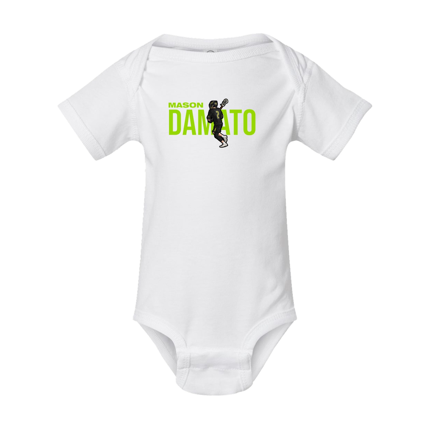 Baby Onesie — Player Name in White