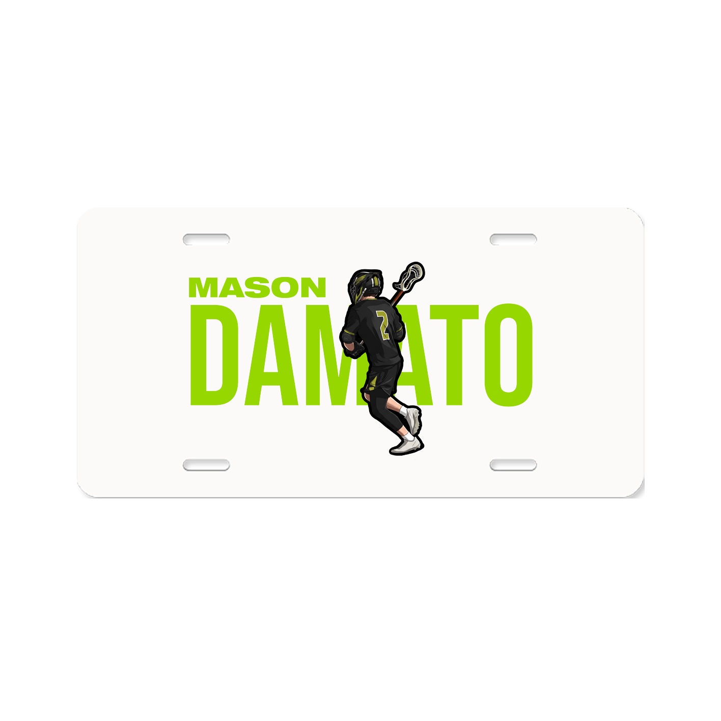 License Plate — Player Name in Classic