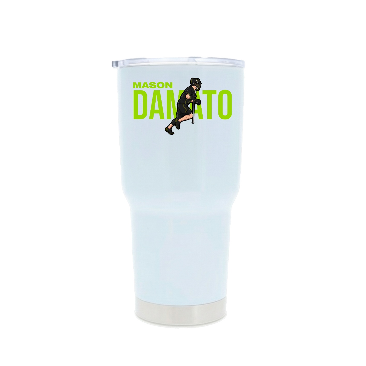 30oz Stainless Steel Tumbler — Player Name in White