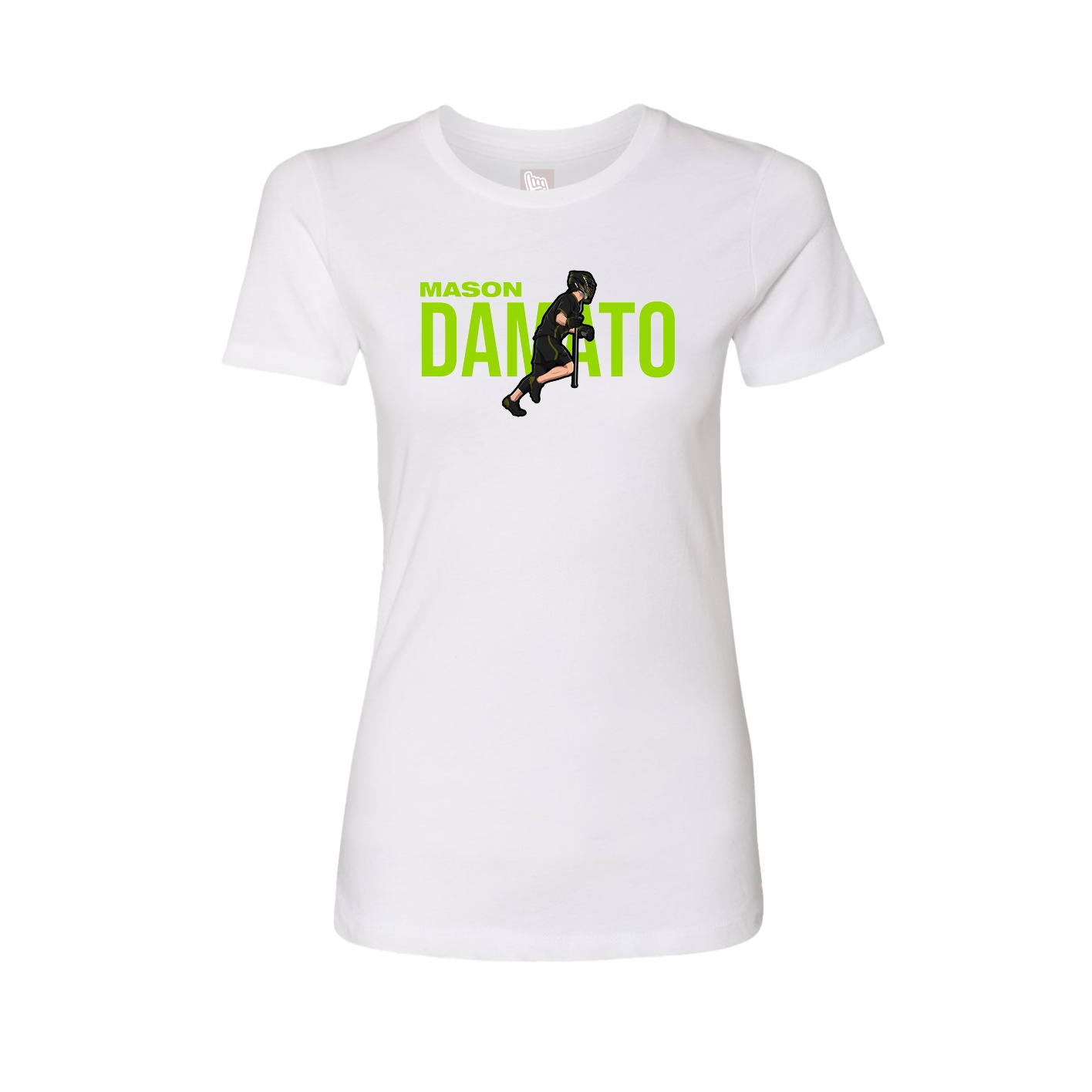 Fitted Women's Tee — Player Name in White