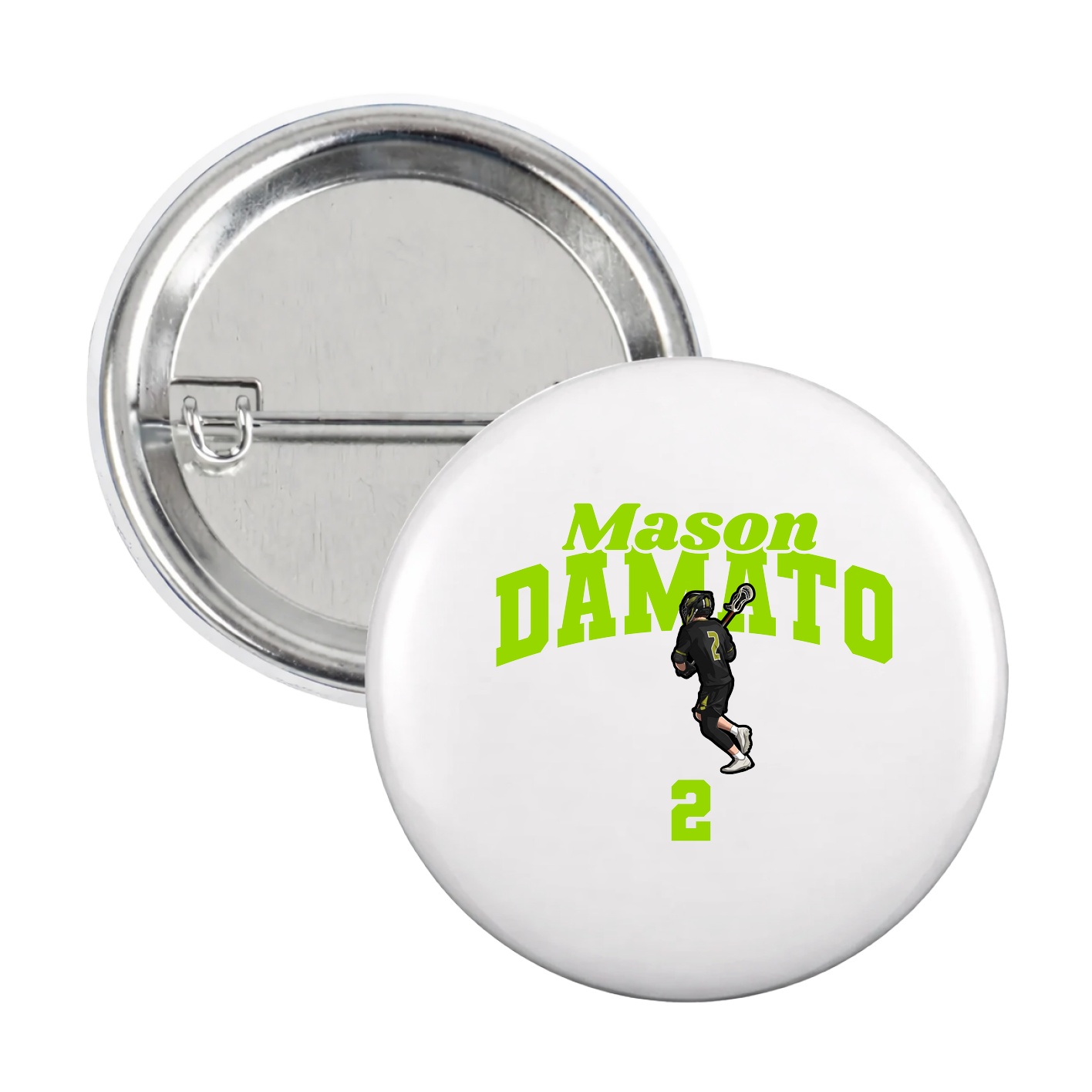 Game Day Button — Signature Arch in White