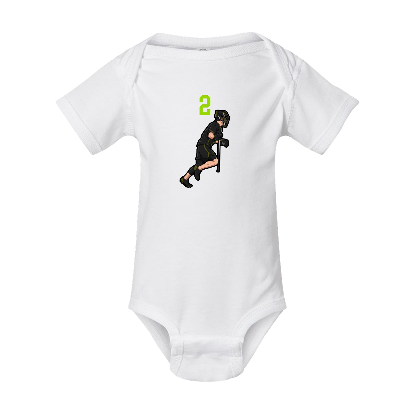 Baby Onesie — Number Top in White