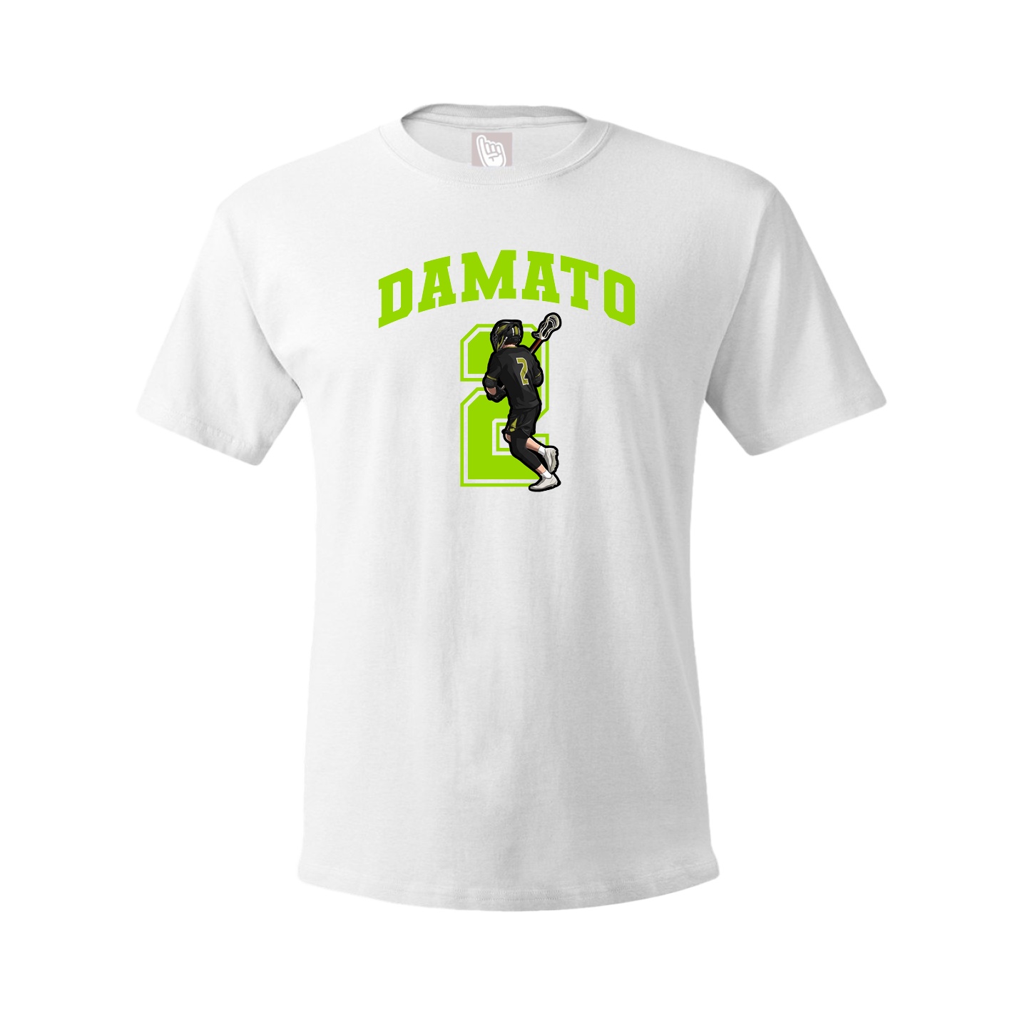 Youth Tee — Number in White