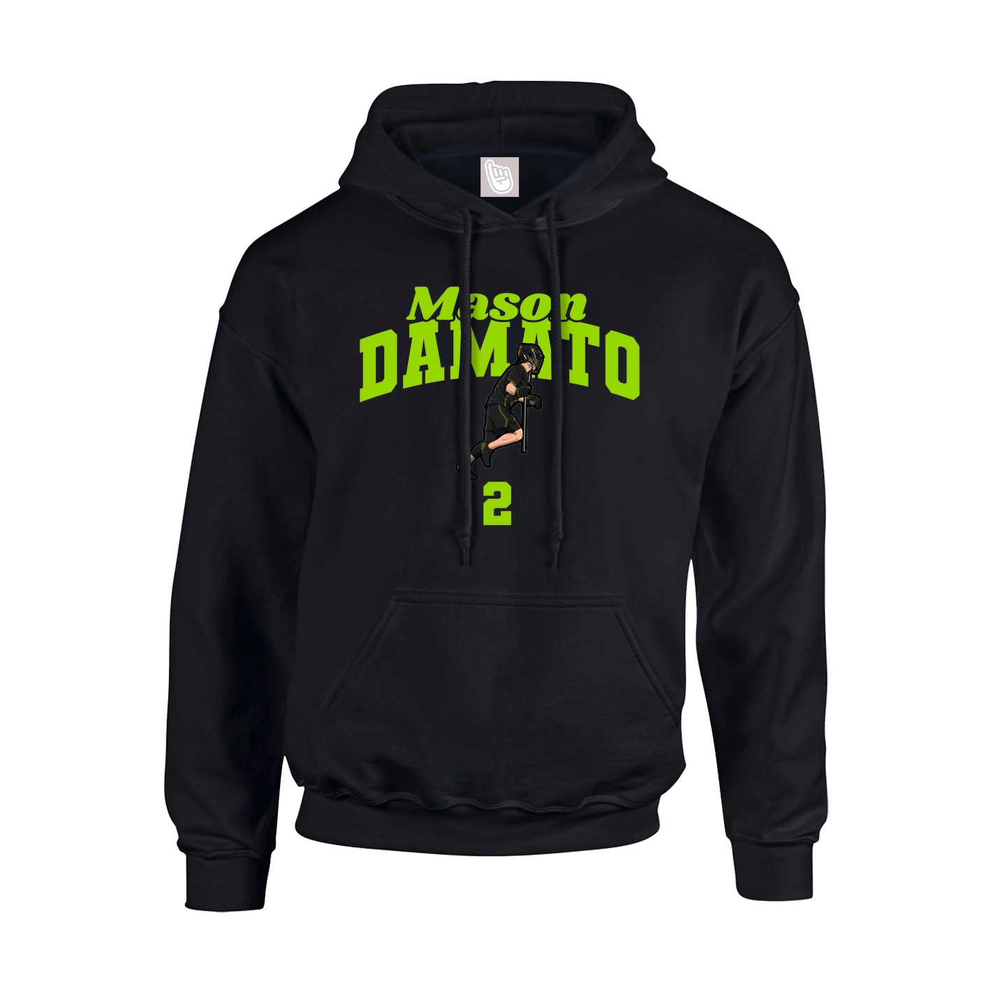 Hoodie — Signature Arch in Black