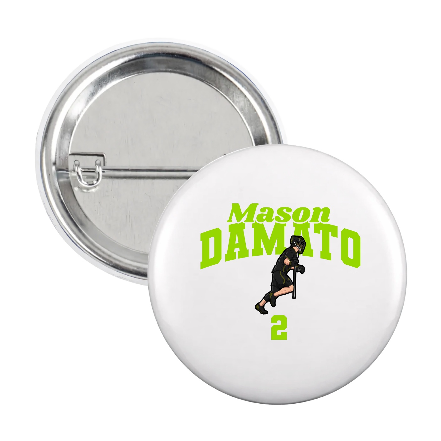 Game Day Button — Signature Arch in White