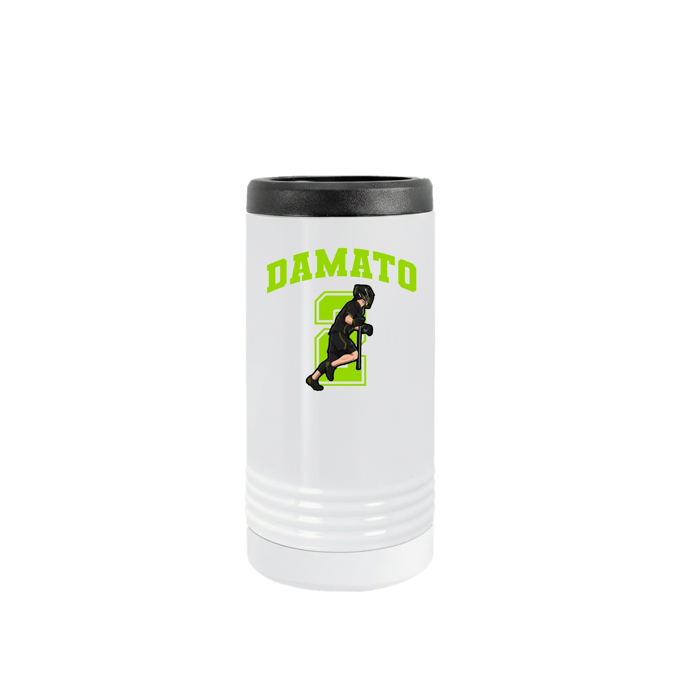Slim Beverage Holder — Number in White
