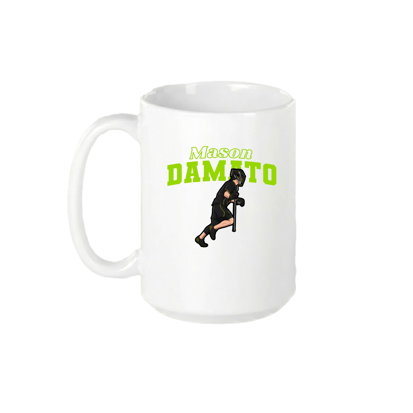 15oz Coffee Mug — Name Arch in White
