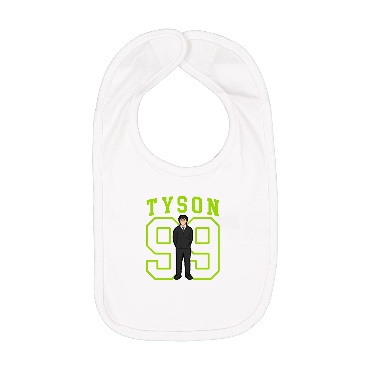 Infant Bib — Shirsey in White