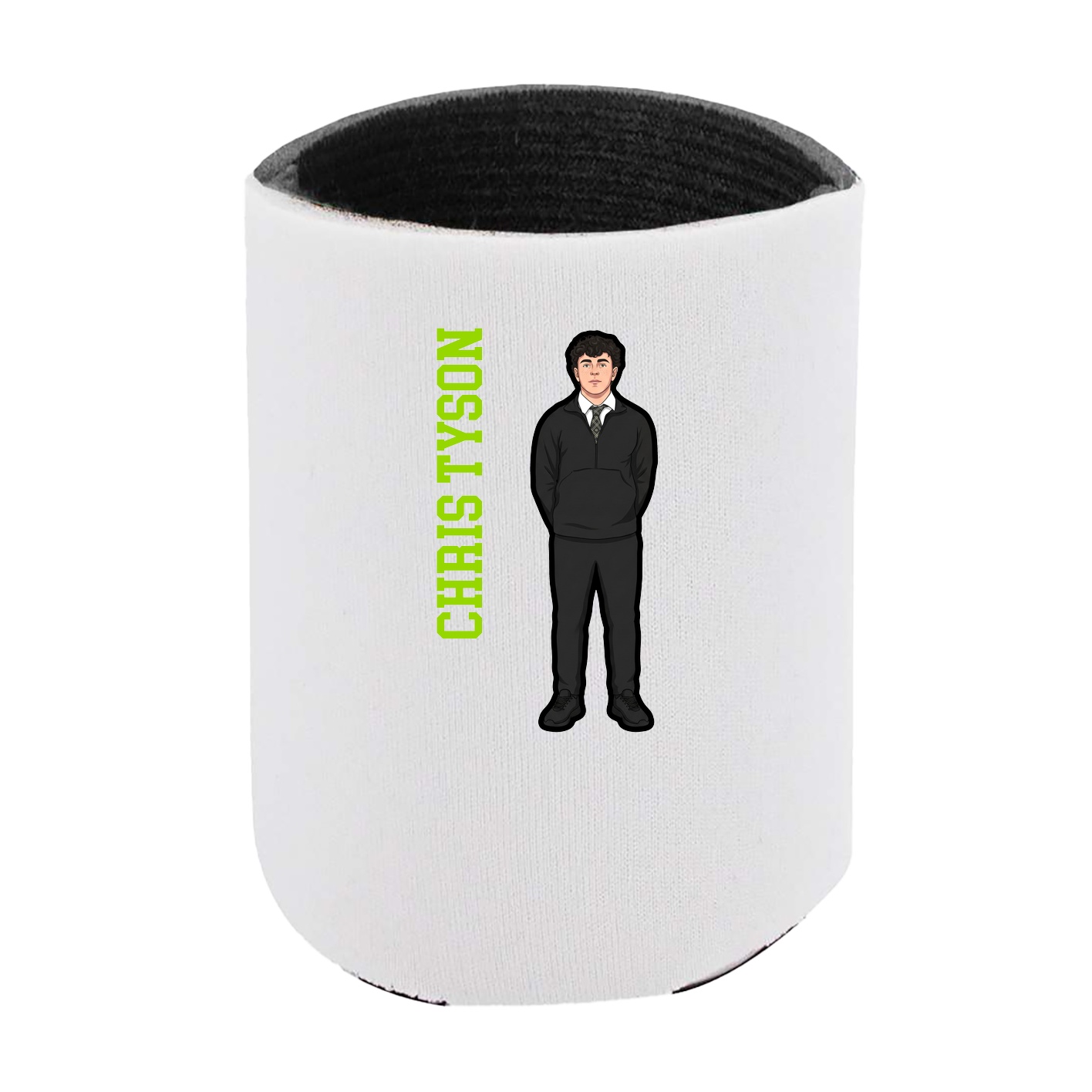 Can Holder — Name Vertical in White