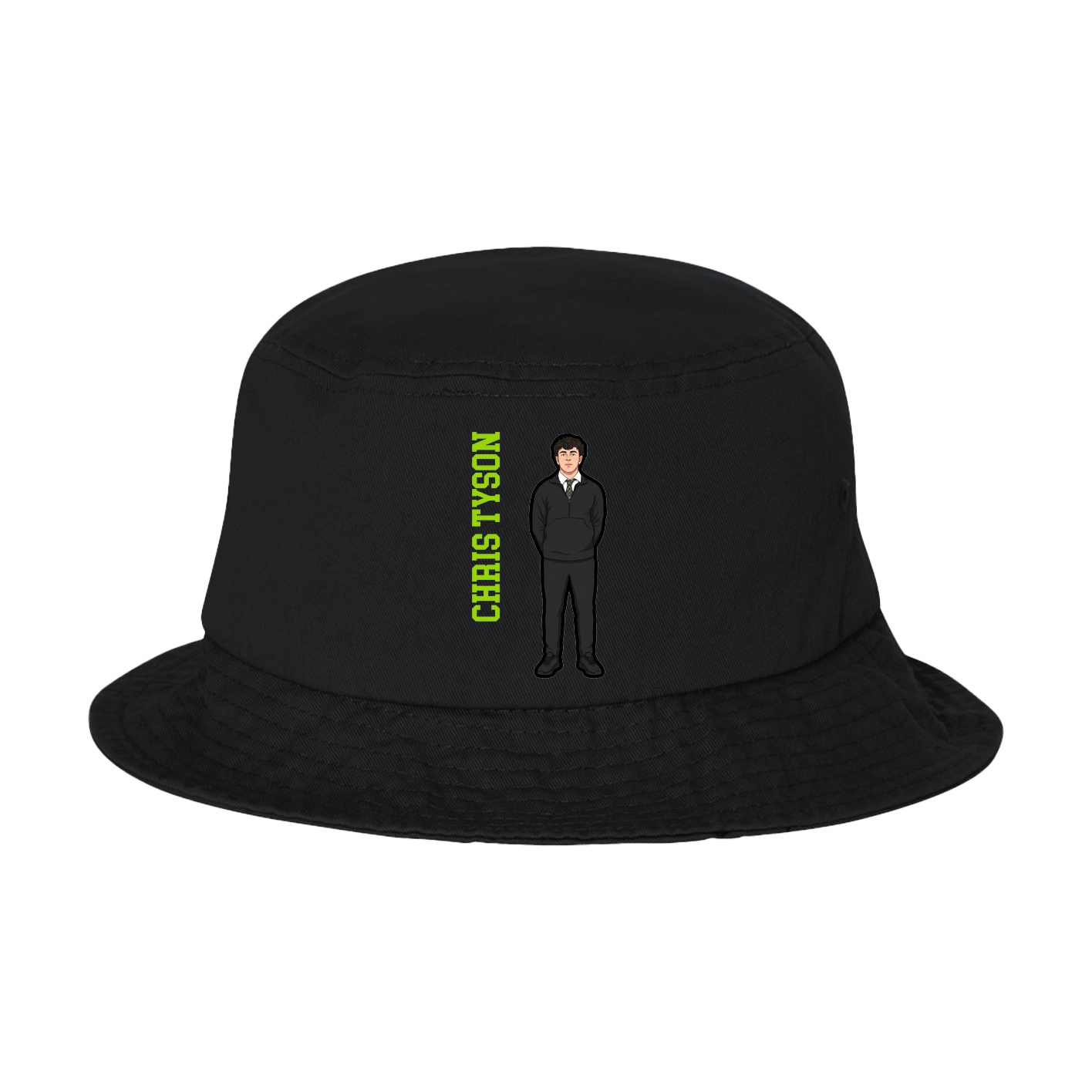 Bucket Cap — Name Vertical in Black