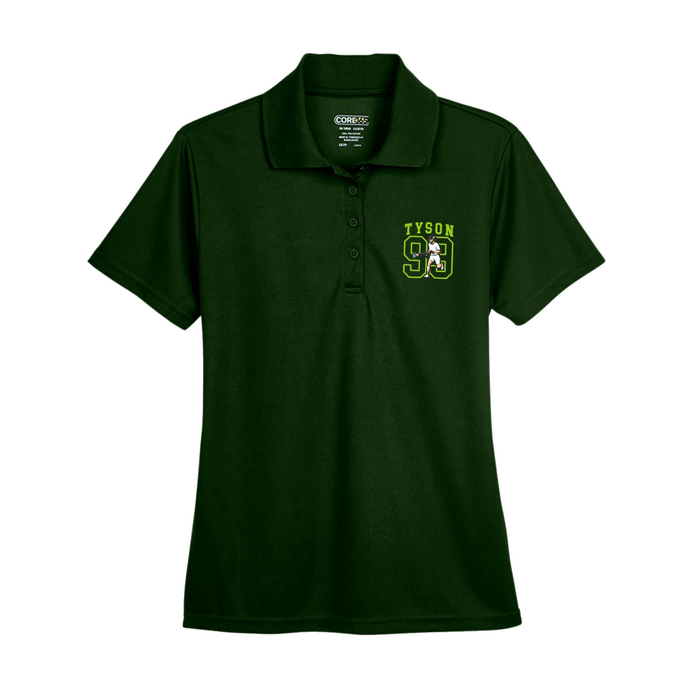 Womens Performance Polo — Shirsey in Green