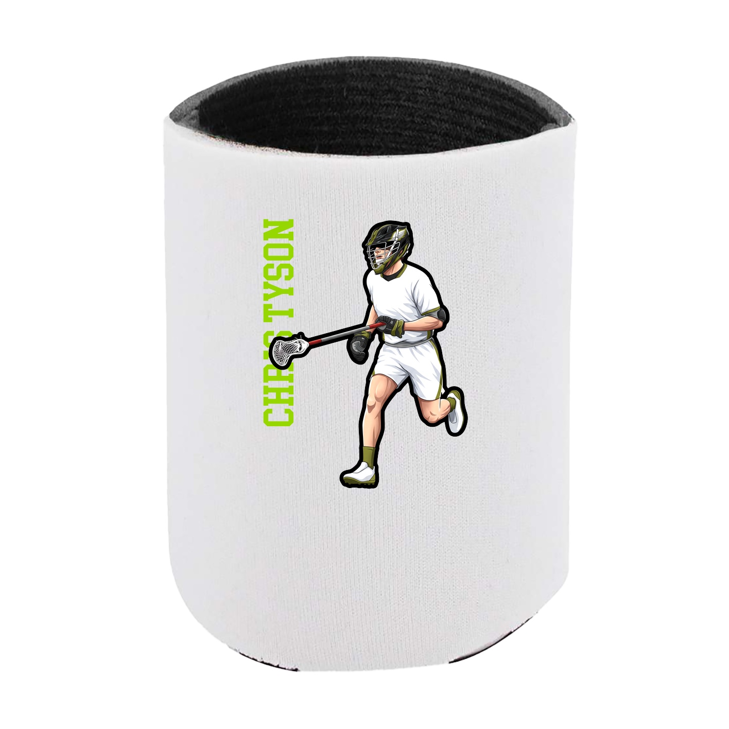 Can Holder — Name Vertical in White