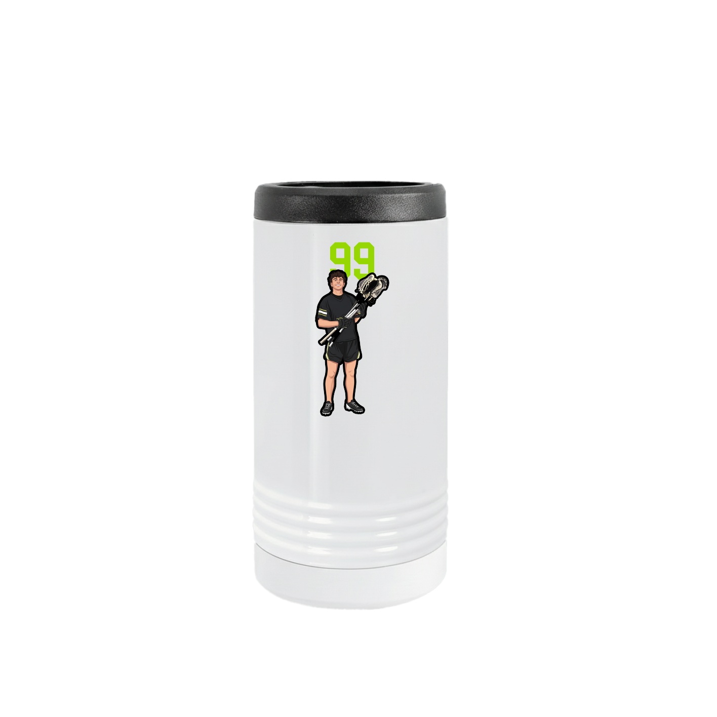 Slim Beverage Holder — Number Top in White