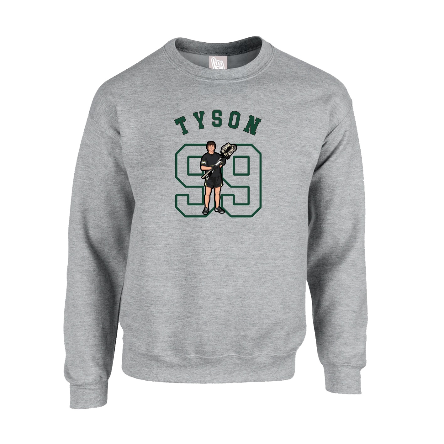 Fleece Crew — Shirsey Arch in Grey