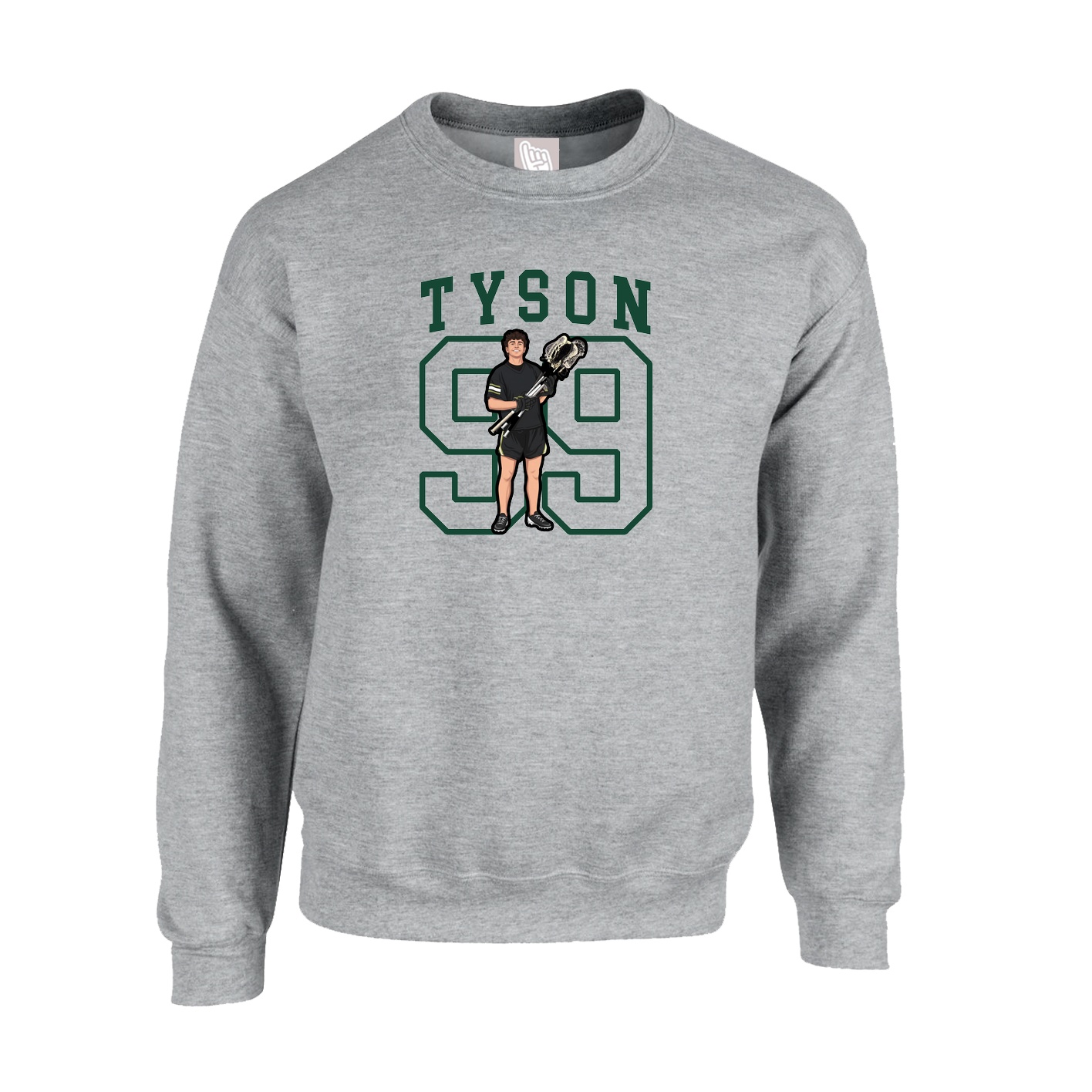 Fleece Crew — Shirsey in Grey