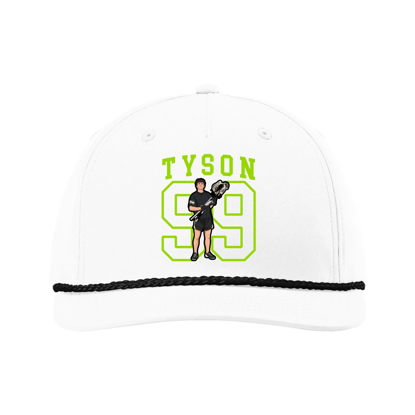 Five-Panel Classic Rope Cap — Shirsey in White