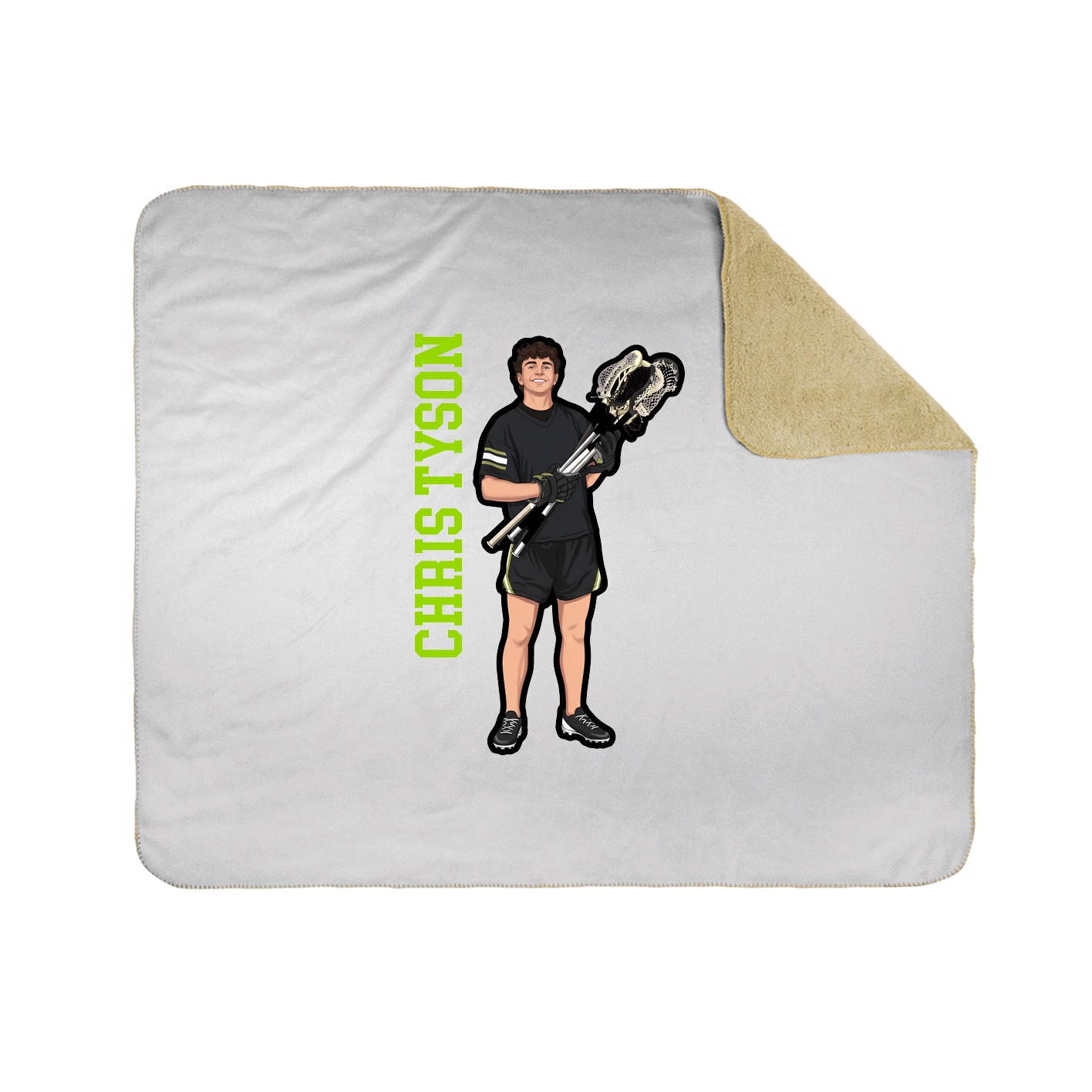 50x60 Sherpa Lined Throw Blanket