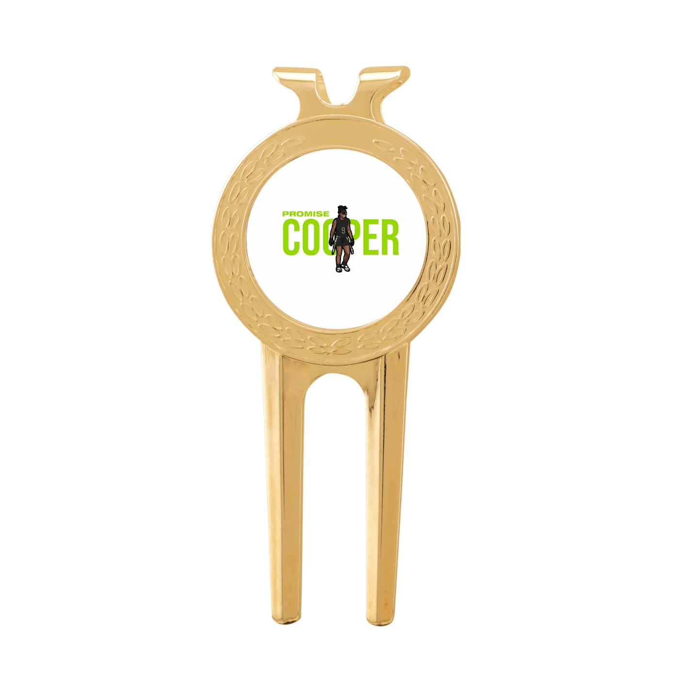 Divot Tool with Ball Marker — Player Name in Classic