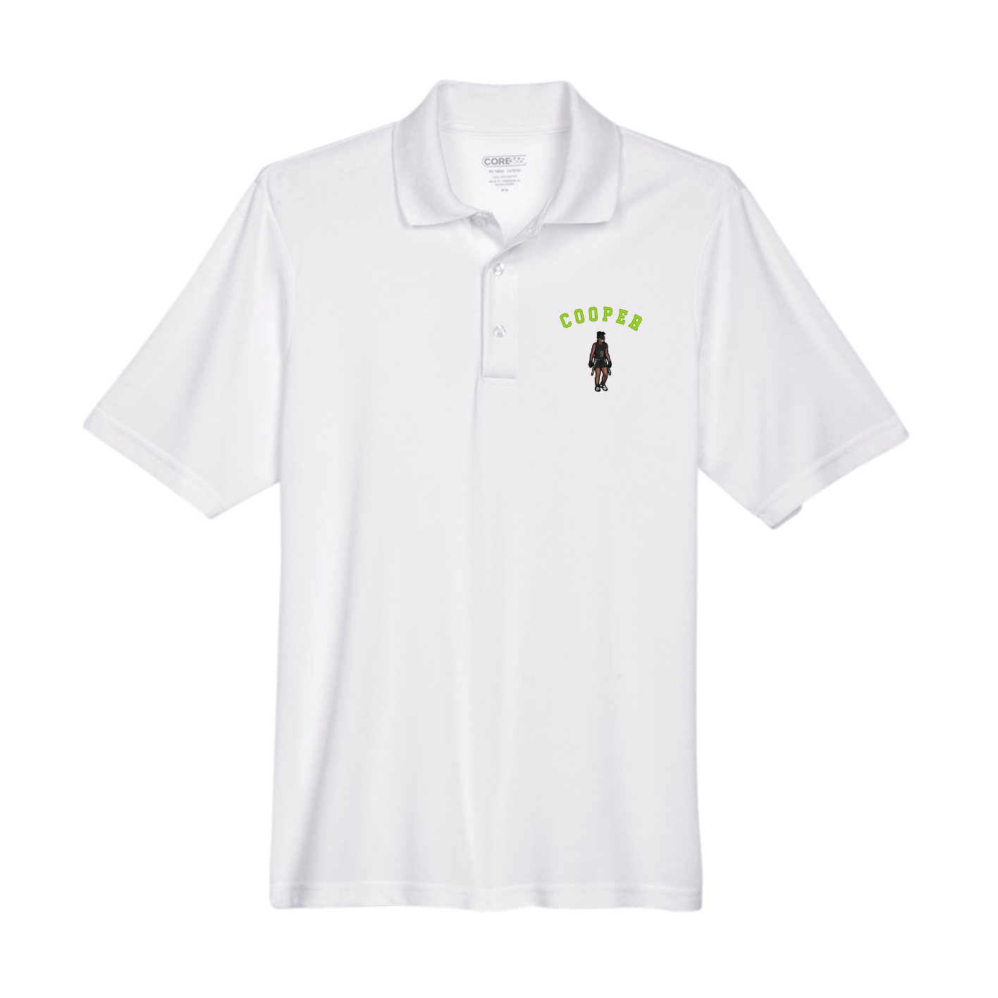 Performance Polo — Shirsey Arch in White