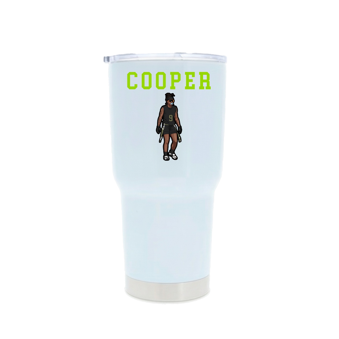 30oz Stainless Steel Tumbler — Shirsey in White