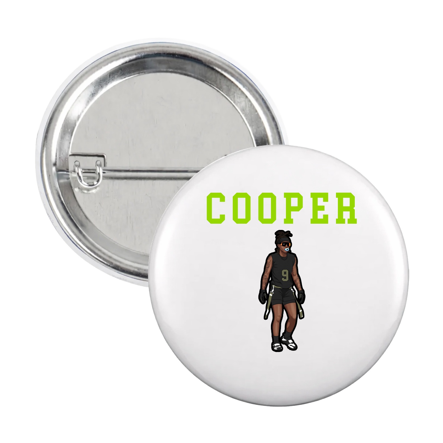 Game Day Button — Shirsey in White