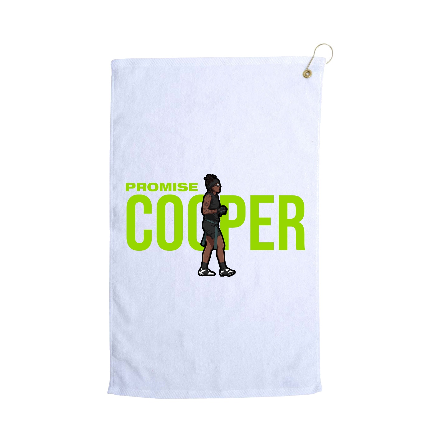 Golf Towel — Player Name in White