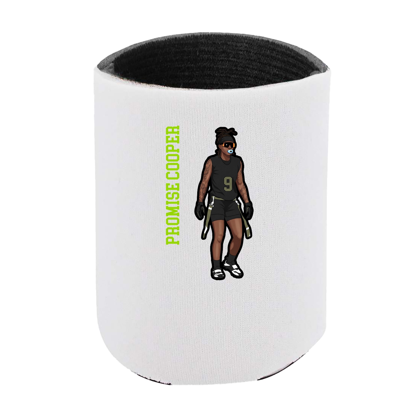 Can Holder — Name Vertical in White