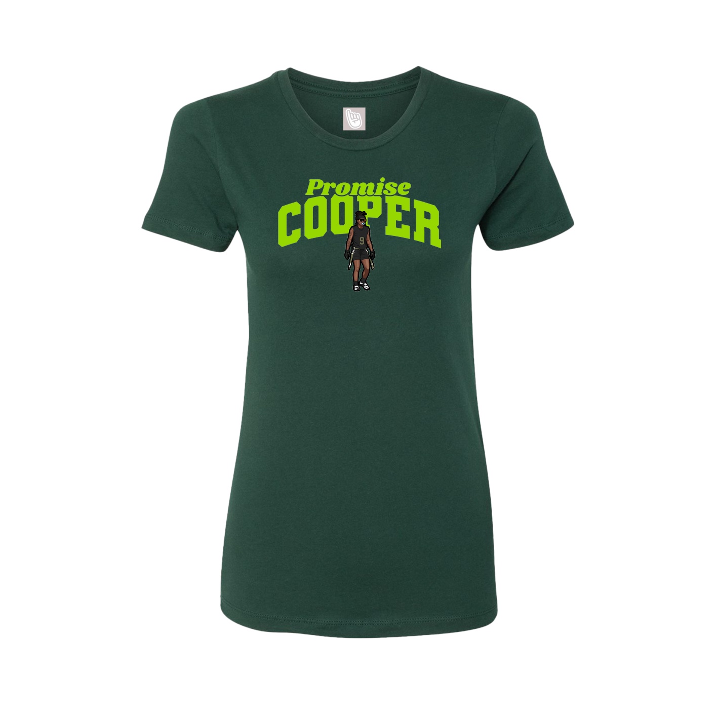 Womens Tee — Signature Arch in Green