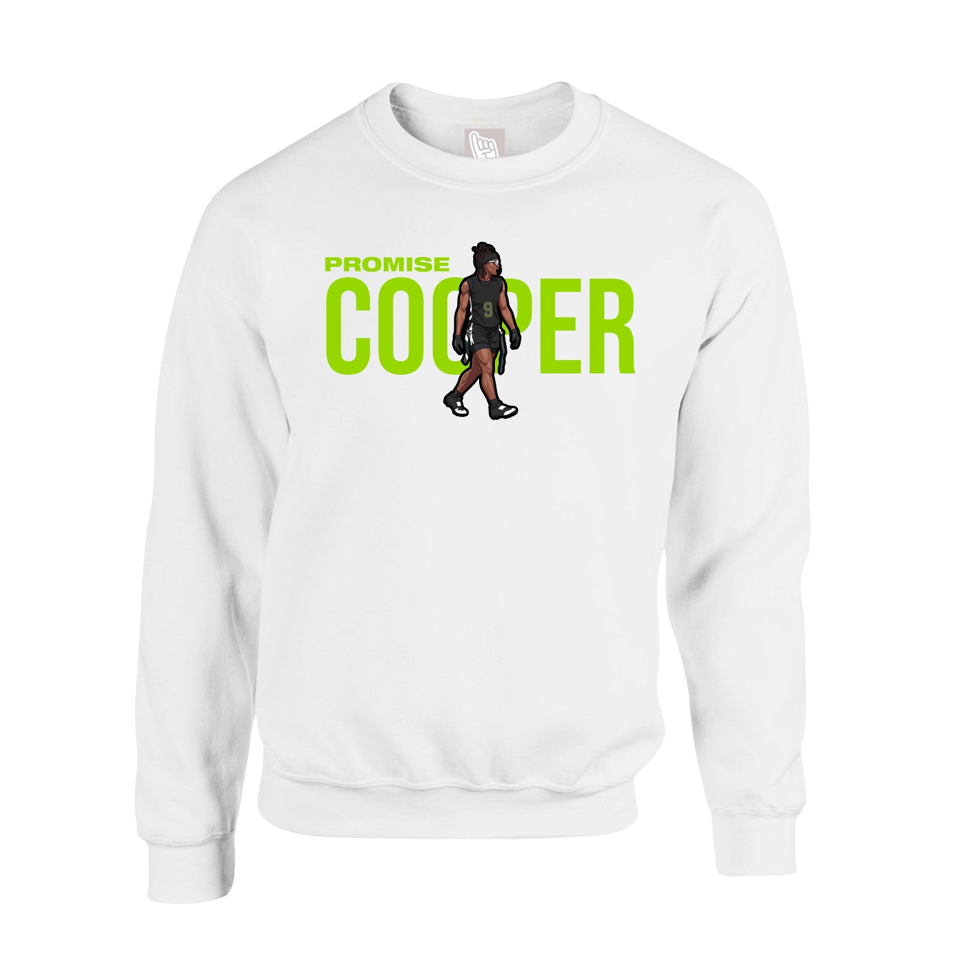 Fleece Crew — Player Name in White