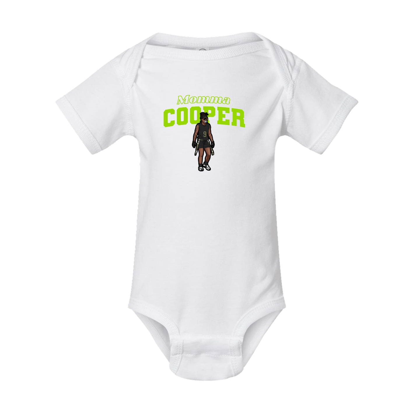 Baby Onesie — Mothers Day Block in White
