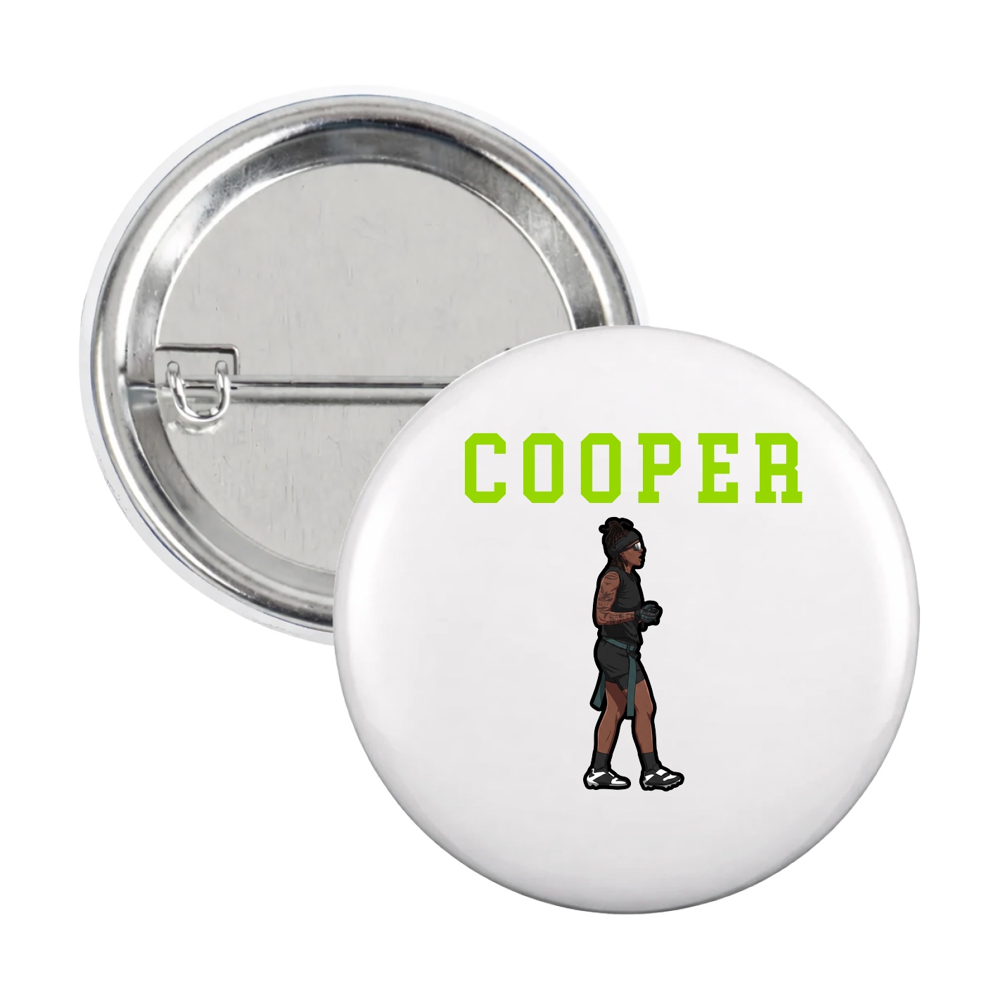 Game Day Button — Shirsey in White