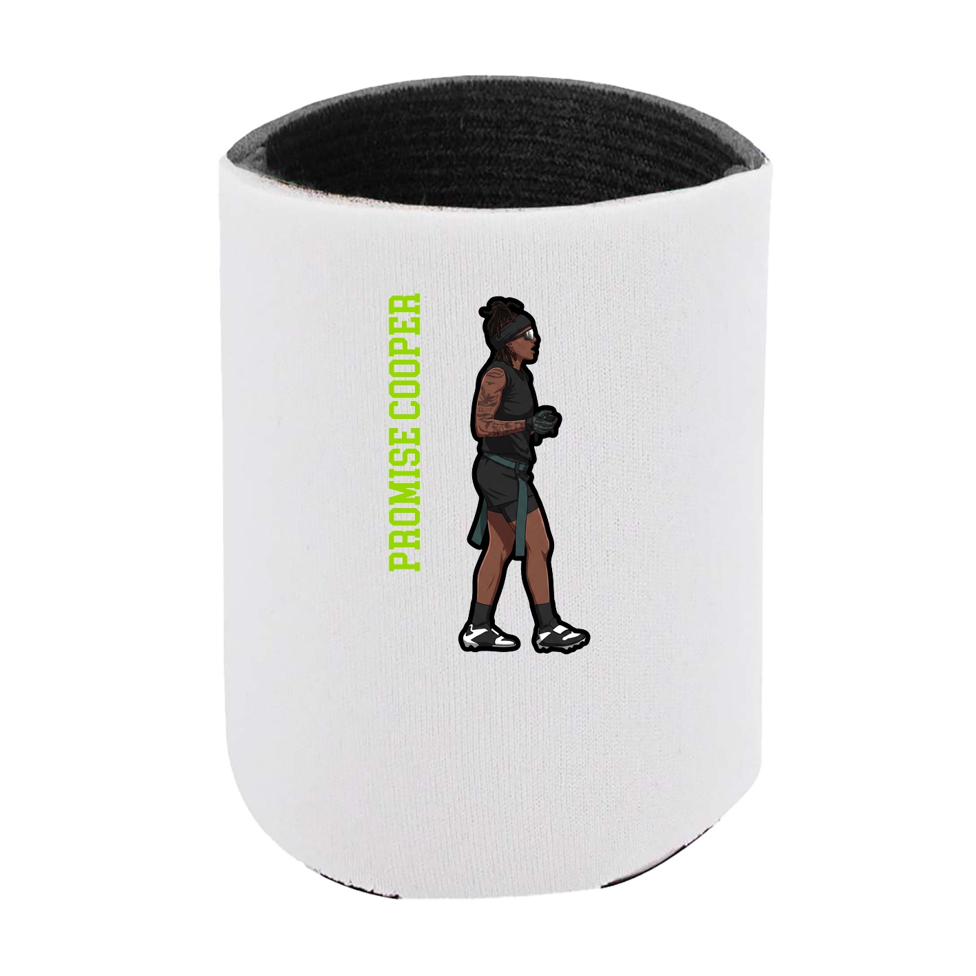 Can Holder — Name Vertical in White