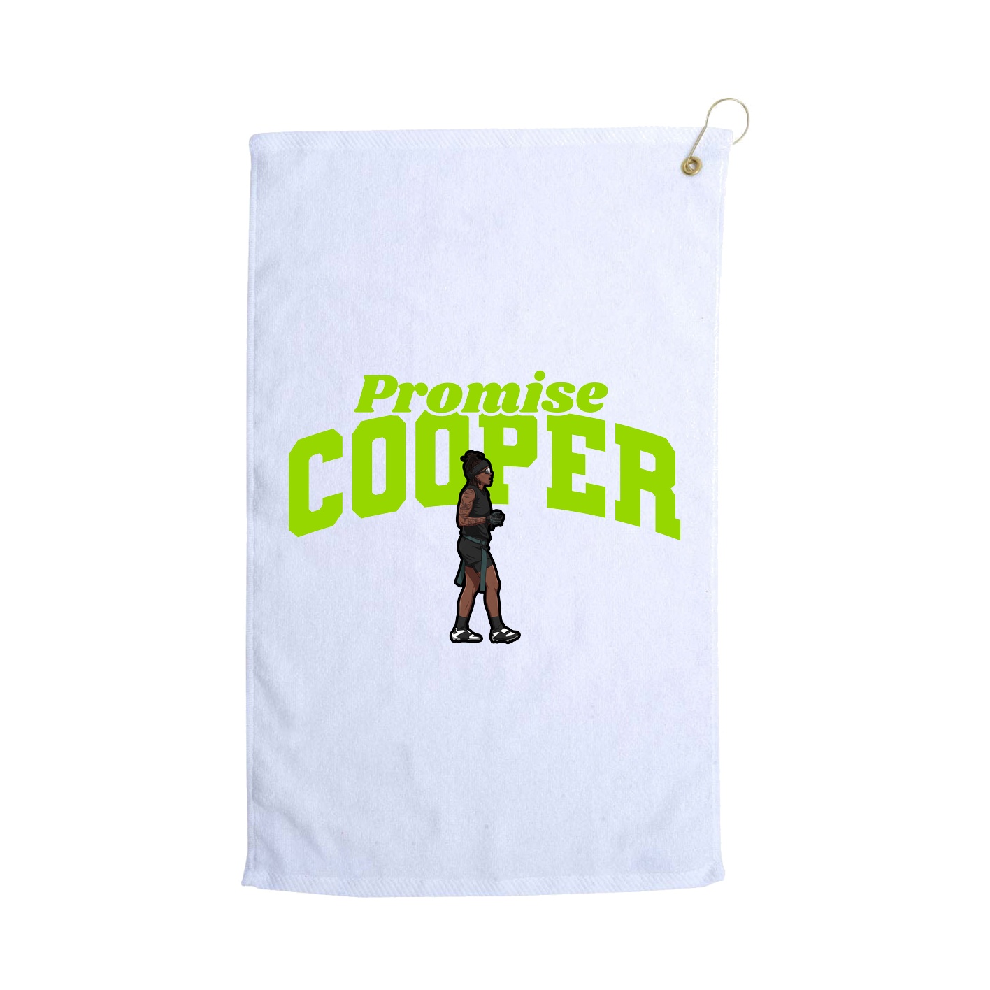 Golf Towel — Signature Arch in White