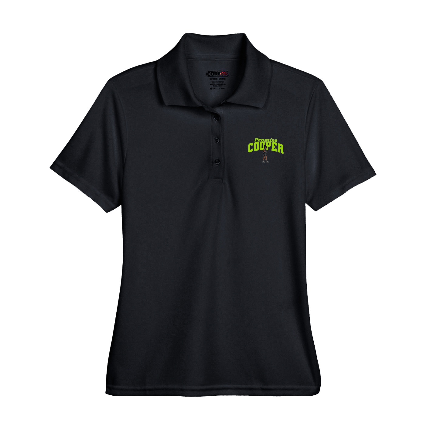 Womens Performance Polo — Signature Arch in Black
