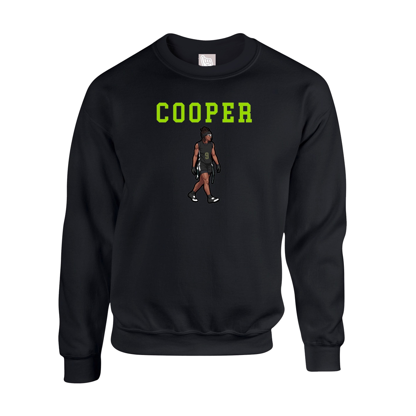 Fleece Crew — Shirsey in Black