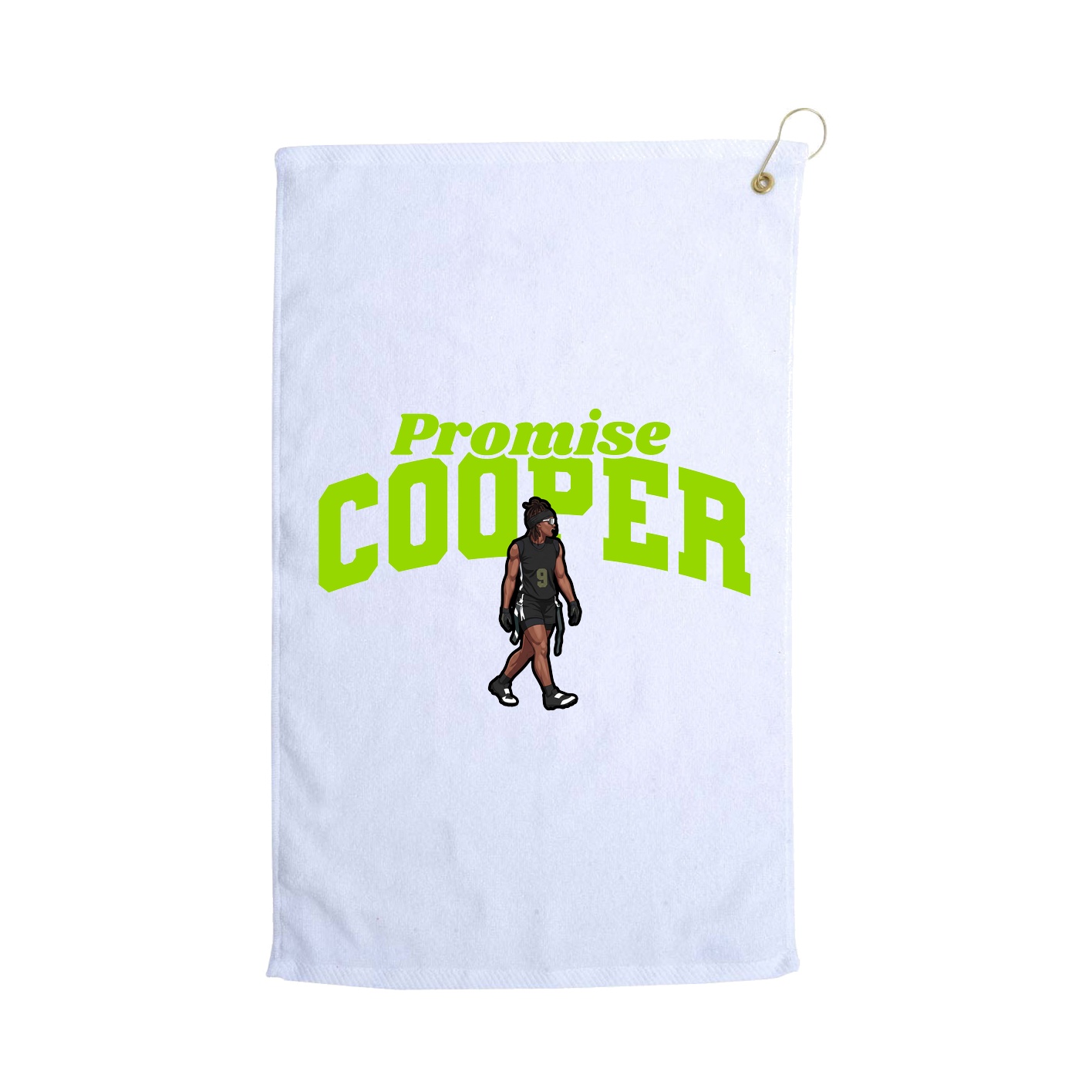 Golf Towel — Signature Arch in White