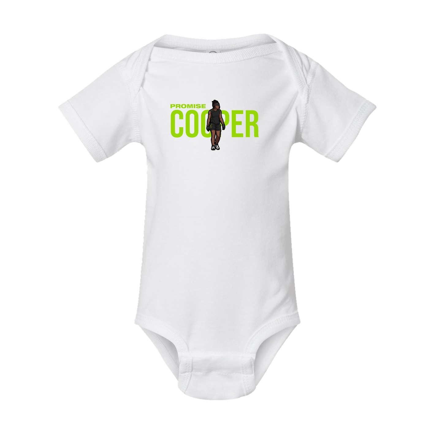 Baby Onesie — Player Name in White
